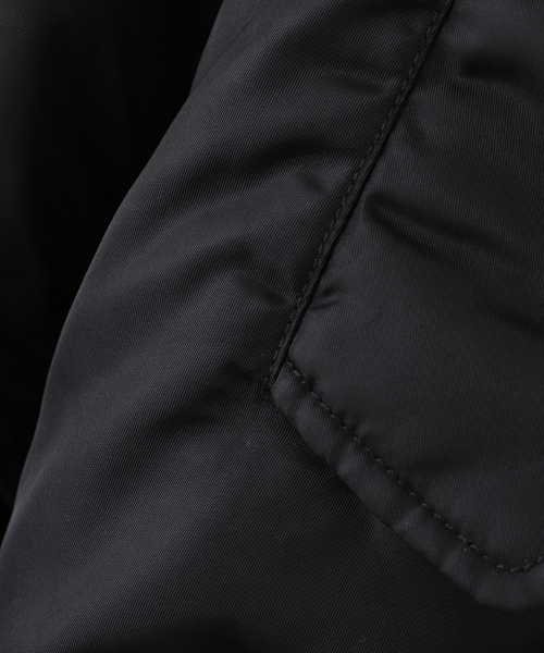 FOSTEX GARMENTS（フォステックスガーメンツ）の「【FOSTEX GARMENTS / フォステックスガーメンツ】NYLON MA-1 VINTAGE WASH（MA-1・メンズ・ネイビー/カーキ/ブラック・X-LARGE/LARGE/MEDIUM/XX-LARGE）」の18枚目の写真