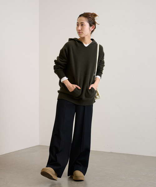 FRAMeWORK（フレームワーク）の「クリアツイルストレートパンツ（その他パンツ・レディース・モカ/ブラック・40/38/36）」の8枚目の写真