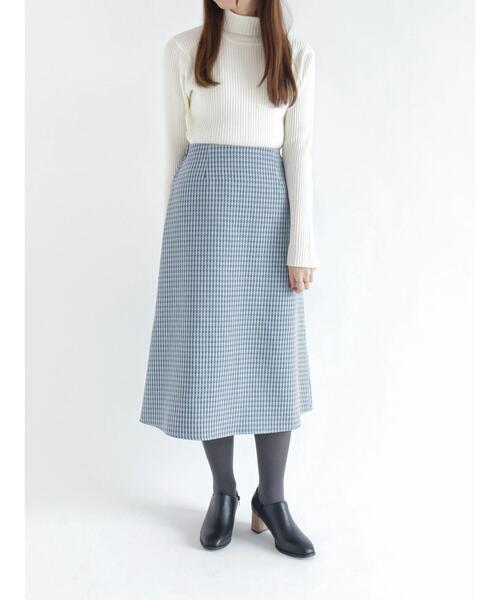 Te chichi TERRASSE（テチチテラス）の「タートルリブニット（ニット/セーター・レディース・ベージュ/オフホワイト/ブルー/ブラック・ﾌﾘ-）」の14枚目の写真