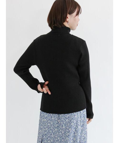 Te chichi TERRASSE（テチチテラス）の「タートルリブニット（ニット/セーター・レディース・ベージュ/オフホワイト/ブルー/ブラック・ﾌﾘ-）」の17枚目の写真