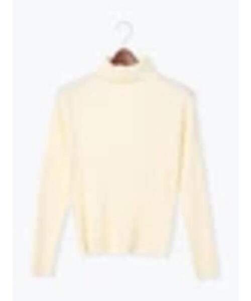 Te chichi TERRASSE（テチチテラス）の「タートルリブニット（ニット/セーター・レディース・ベージュ/オフホワイト/ブルー/ブラック・ﾌﾘ-）」の20枚目の写真