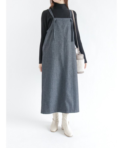 Te chichi TERRASSE（テチチテラス）の「タートルリブニット（ニット/セーター・レディース・ベージュ/オフホワイト/ブルー/ブラック・ﾌﾘ-）」の5枚目の写真