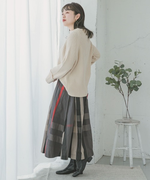 アナイ☆ビックチェックギャザー スカート ANAYI（アナイ）の「ビックチェックギャザー スカート（スカート