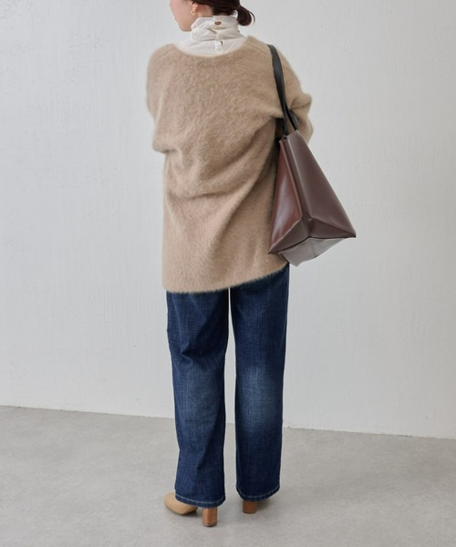 BEARDSLEY（ビアズリー）の「FOX Vネックニット（ニット/セーター・レディース・グリーン/ベージュ・FREE）」の20枚目の写真