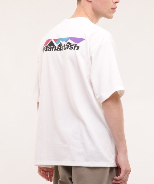 MANASTASH（マナスタッシュ）の「MANASTASH/マナスタッシュ/RE:PET TEE SCHEME LOGO（Tシャツ/カットソー・メンズ・ブラック/レモンイエロー/ホワイト・MEDIUM/LARGE/X-LARGE/XX-LARGE）」の2枚目の写真