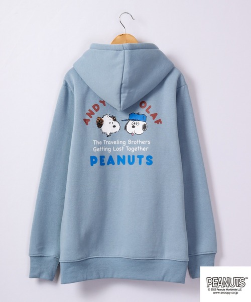 セール】PEANUTS スヌーピー ジップアップ パーカー 起毛