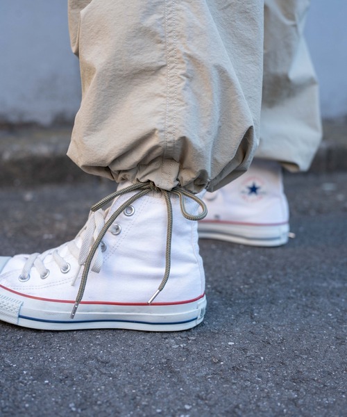 WEGO（ウィゴー）の「WEGO/サス付2WAYパラシュートパンツ（カーゴパンツ・レディース・オフホワイト/ライトピンク/カーキ・FREE）」の6枚目の写真