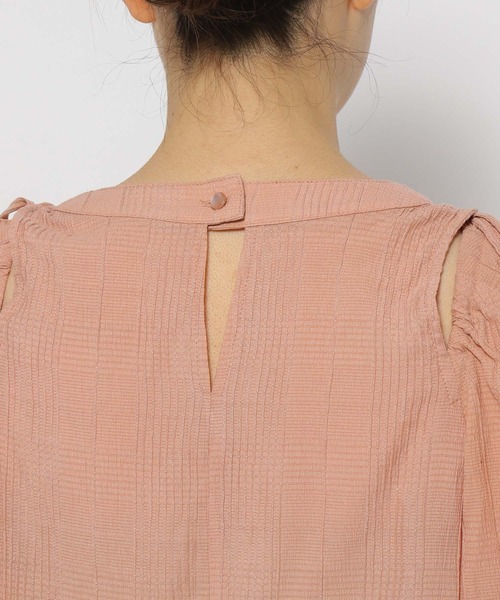 mysty woman（ミスティウーマン）の「ショルダーリボン2WAYブラウス 193444（シャツ/ブラウス・レディース・ピンク系その他/アイボリー/モカ/ブラウン・FREE）」の13枚目の写真