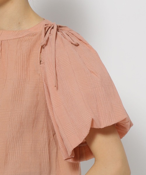 mysty woman（ミスティウーマン）の「ショルダーリボン2WAYブラウス 193444（シャツ/ブラウス・レディース・ピンク系その他/アイボリー/モカ/ブラウン・FREE）」の15枚目の写真