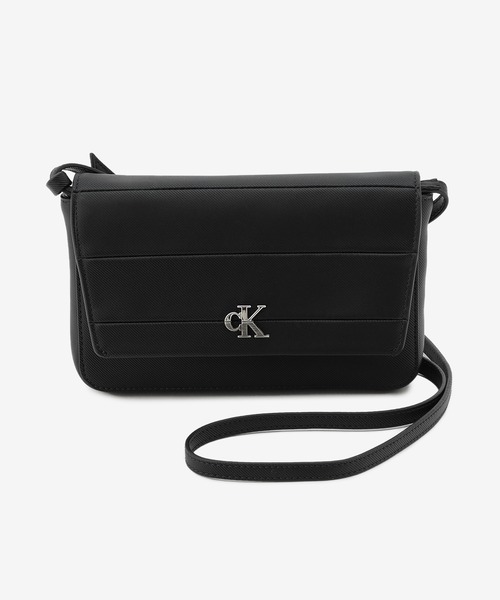 Calvin Klein（カルバン・クライン）の「ミニマルロゴショルダーウォレットバッグ（ショルダーバッグ・レディース・ブラック/ブラウン・FREE）」の3枚目の写真