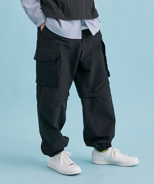 CITY TOKYO（シティトウキョウ）の「SEPARATEワイドカーゴパンツ（カーゴパンツ・メンズ・ホワイト/ブラック・1/2）」の17枚目の写真