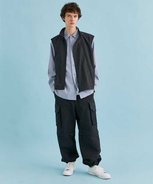 CITY TOKYO（シティトウキョウ）の「SEPARATEワイドカーゴパンツ（カーゴパンツ・メンズ・ホワイト/ブラック・1/2）」の19枚目の写真