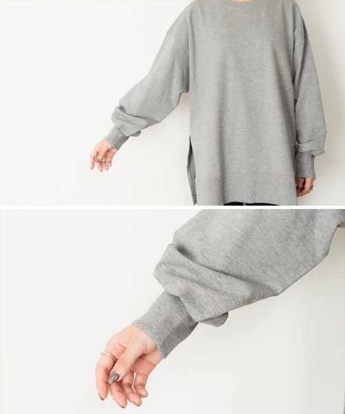 新品タグつき❣️完売品送料無料☆XTFMT01J3 サイドスリット トレーナー XTFMT01J3 裏起毛 ウォームソフト サイドスリット トレーナー (単品)