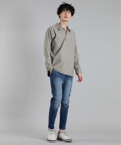 LANVIN グレー ブラック 長袖シャツ LANVIN グレー ブラック 長袖シャツ
