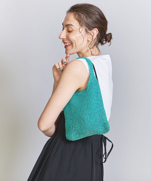 BEAUTY&YOUTH UNITED ARROWS（ビューティーアンドユースユナイテッドアローズ）の「オーロラ コード ミニ ワンショルダーバッグ（ショルダーバッグ・レディース・その他1/ホワイト/ターコイズブルー・FREE）」の18枚目の写真