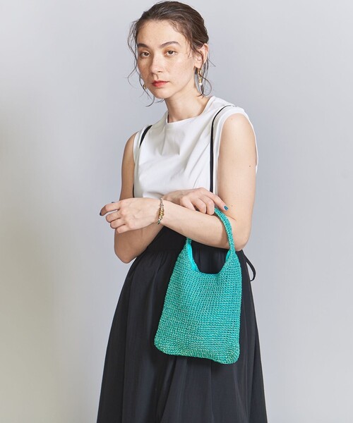 BEAUTY&YOUTH UNITED ARROWS（ビューティーアンドユースユナイテッドアローズ）の「オーロラ コード ミニ ワンショルダーバッグ（ショルダーバッグ・レディース・その他1/ホワイト/ターコイズブルー・FREE）」の17枚目の写真