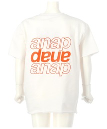 ANAP kids（アナップキッズ）の「anapボックスロゴビッグTシャツ【親子お揃い】（Tシャツ/カットソー・キッズ）」