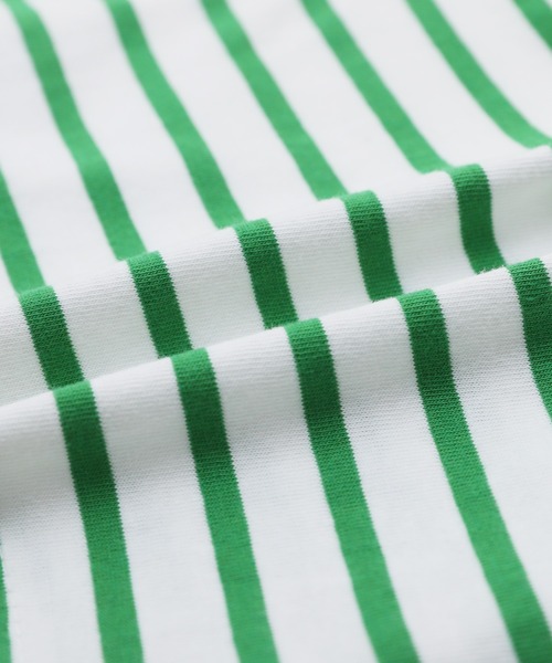 reca（レカ）の「ワイドスリーブビッグビッグボーダーT（Tシャツ/カットソー・レディース・グリーン/ブラック/オートミール・FREE）」の11枚目の写真
