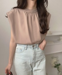 LAUIR | 肩ボタンデザインノースリーブブラウス(シャツ/ブラウス)