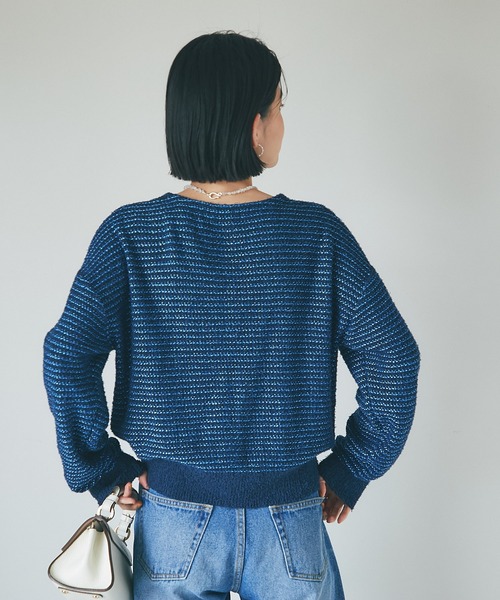 RIVE DROITE(リヴドロワ)の「ツイードカーディガン(カーディガン/ボレロ・レディース・オフホワイト/ブルー・FREE)」の18枚目の写真