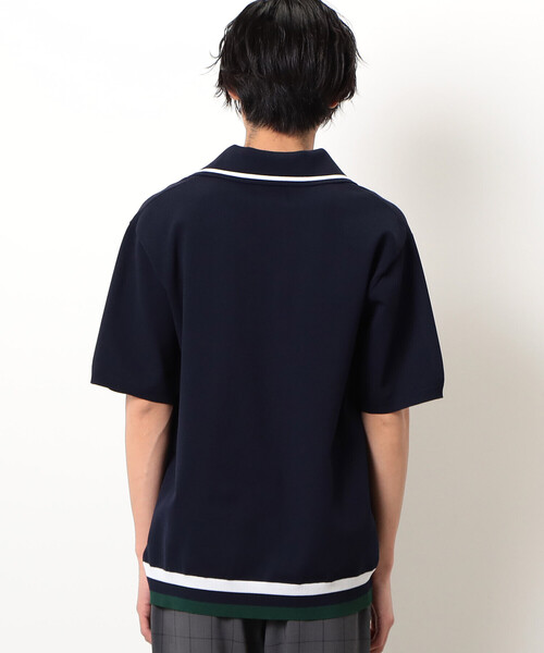 COMME CA COMMUNE(コムサコミューン)の「チルデン ニットポロ(ポロシャツ・メンズ・ブラック/グリーン/ネイビー・MEDIUM/LARGE)」の11枚目の写真
