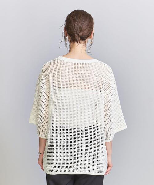 ARMY TWILL（アーミーツイル）の「【別注】＜ARMY TWILL＞メッシュTシャツ（Tシャツ/カットソー・レディース・ブラック/ホワイト・FREE）」の3枚目の写真