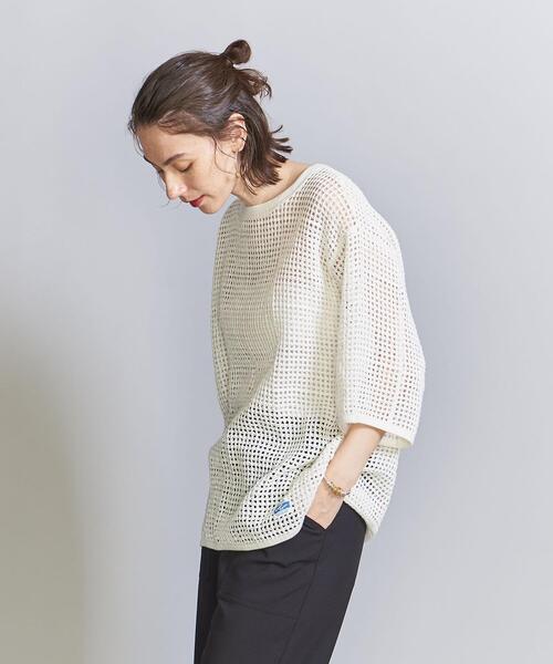 ARMY TWILL（アーミーツイル）の「【別注】＜ARMY TWILL＞メッシュTシャツ（Tシャツ/カットソー・レディース・ブラック/ホワイト・FREE）」の6枚目の写真