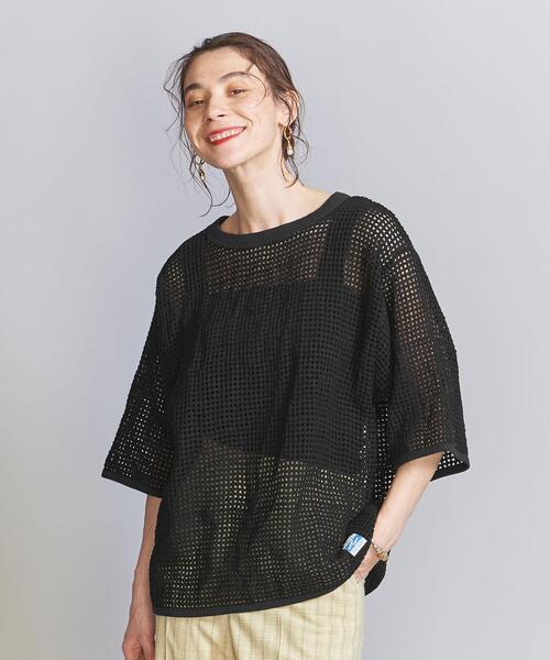 ARMY TWILL（アーミーツイル）の「【別注】＜ARMY TWILL＞メッシュTシャツ（Tシャツ/カットソー・レディース・ブラック/ホワイト・FREE）」の18枚目の写真