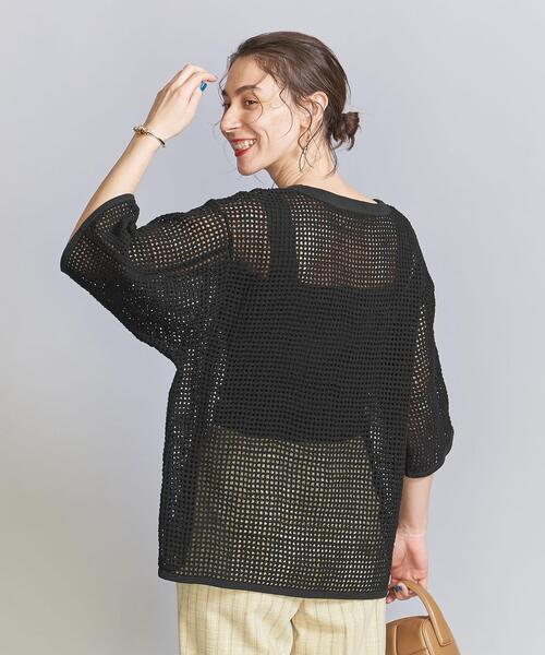 ARMY TWILL（アーミーツイル）の「【別注】＜ARMY TWILL＞メッシュTシャツ（Tシャツ/カットソー・レディース・ブラック/ホワイト・FREE）」の8枚目の写真