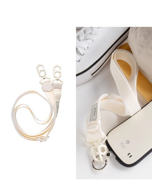 iFace（アイフェイス）の「iFace Hang and ショルダーストラップ（スマホグッズ・レディース・ベージュ/ライトカーキ/オレンジ/サックスブルー/ブラック/クリア/ラメ/その他1/ブルー系その他/グリーン系その他/グリーン系その他2/オレンジ系その他/ベージュ系その他/トリコロール/パープル系その他/ネイビー/パープル/ブラウン/桜/ライトグレー/アイボリー/バーガンディー/Moca・FREE）」の6枚目の写真