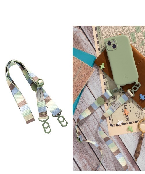 iFace（アイフェイス）の「iFace Hang and ショルダーストラップ（スマホグッズ・レディース・ベージュ/ライトカーキ/オレンジ/サックスブルー/ブラック/クリア/ラメ/その他1/ブルー系その他/グリーン系その他/グリーン系その他2/オレンジ系その他/ベージュ系その他/トリコロール/パープル系その他/ネイビー/パープル/ブラウン/桜/ライトグレー/アイボリー/バーガンディー/Moca・FREE）」の9枚目の写真