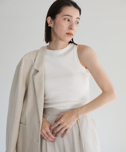 select MOCA(セレクトモカ)の「アメリカンスリーブタンクトップ(タンクトップ・レディース・ブラック/アッシュブラウン/オフホワイト・FREE)」の14枚目の写真