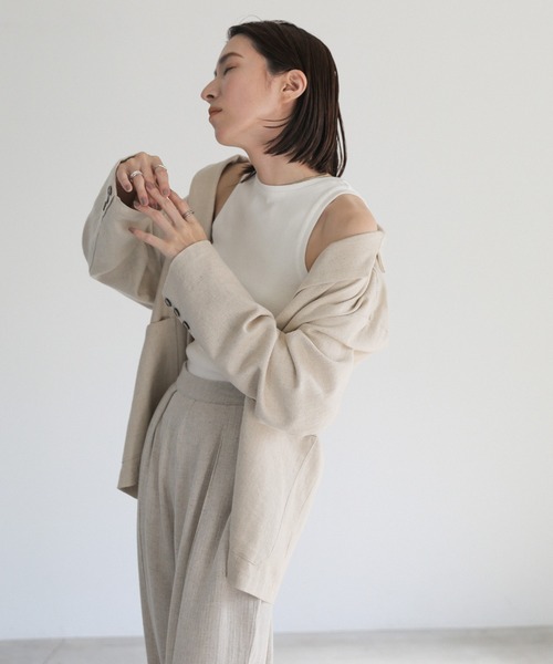 select MOCA(セレクトモカ)の「アメリカンスリーブタンクトップ(タンクトップ・レディース・ブラック/アッシュブラウン/オフホワイト・FREE)」の16枚目の写真