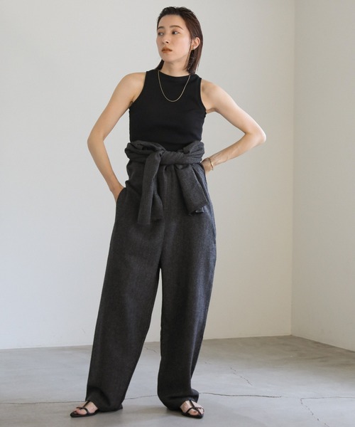 select MOCA(セレクトモカ)の「アメリカンスリーブタンクトップ(タンクトップ・レディース・ブラック/アッシュブラウン/オフホワイト・FREE)」の6枚目の写真