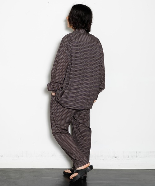 AMERICAN RAG CIE アブストラクトプリントイージーパンツ AMERICAN RAG CIE パンツ アブストラクトイージーパンツ