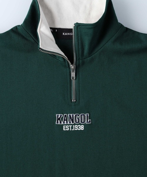KANGOL(カンゴール)の「【KANGOL】ハーフジップ半袖Tシャツ(Tシャツ/カットソー・レディース・グリーン/ネイビー/オフホワイト・M/L)」の19枚目の写真