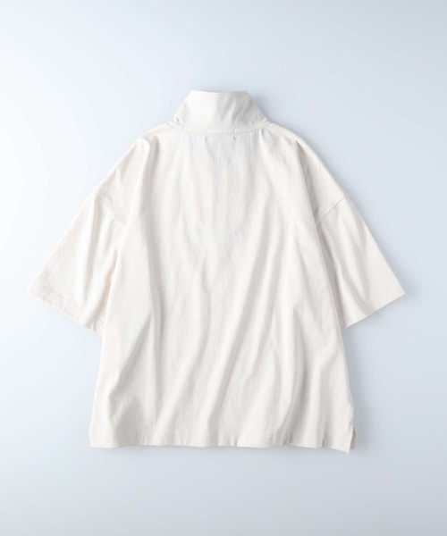 KANGOL(カンゴール)の「【KANGOL】ハーフジップ半袖Tシャツ(Tシャツ/カットソー・レディース・グリーン/ネイビー/オフホワイト・M/L)」の13枚目の写真