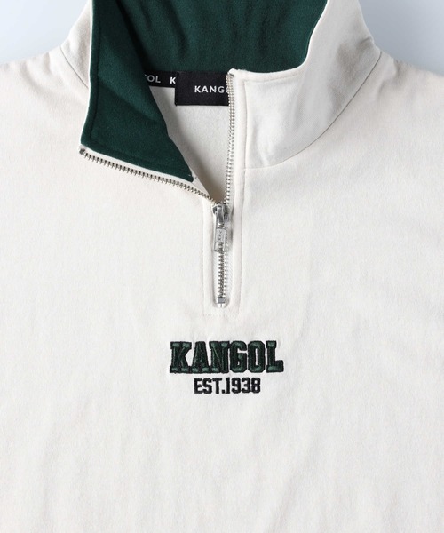 KANGOL(カンゴール)の「【KANGOL】ハーフジップ半袖Tシャツ(Tシャツ/カットソー・レディース・グリーン/ネイビー/オフホワイト・M/L)」の18枚目の写真