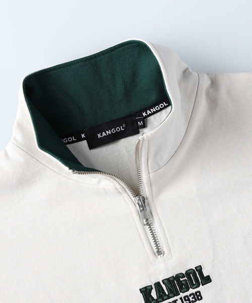 KANGOL(カンゴール)の「【KANGOL】ハーフジップ半袖Tシャツ(Tシャツ/カットソー・レディース・グリーン/ネイビー/オフホワイト・M/L)」の21枚目の写真