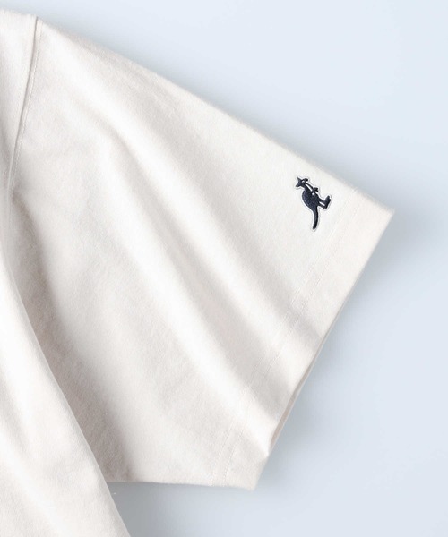 KANGOL(カンゴール)の「【KANGOL】ハーフジップ半袖Tシャツ(Tシャツ/カットソー・レディース・グリーン/ネイビー/オフホワイト・M/L)」の22枚目の写真