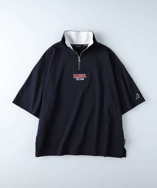 KANGOL(カンゴール)の「【KANGOL】ハーフジップ半袖Tシャツ(Tシャツ/カットソー・レディース・グリーン/ネイビー/オフホワイト・M/L)」の16枚目の写真