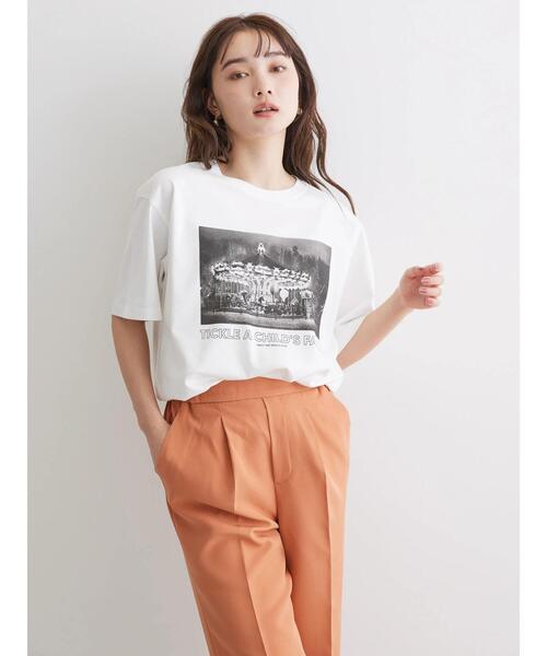 AMERICAN HOLIC（アメリカンホリック）の「フォトプリント半袖カットプルオーバー（Tシャツ/カットソー・レディース・A/B・M/L）」の21枚目の写真