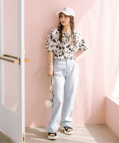 OLIVE des OLIVE（オリーブデオリーブ）の「カラーキャップ（キャップ・レディース・ホワイト/ピンク/サックスブルー・FREE）」の13枚目の写真