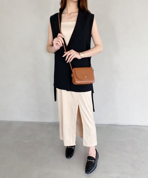 thank U more(サンキューモア)の「フェイクレザー シンプルショルダーバッグ(ショルダーバッグ・レディース・ダークブラウン/ブラック/ベージュ/ブラウン/ホワイト・FREE)」の20枚目の写真