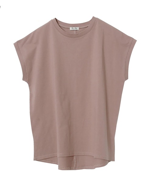 Rejoule(リジュール)の「フレンチスリーブTシャツ(Tシャツ/カットソー・レディース・ブラック/ブラウン系その他/オフホワイト/グリーン・FREE)」の3枚目の写真