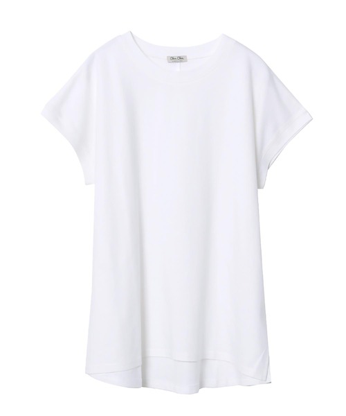 Rejoule(リジュール)の「フレンチスリーブTシャツ(Tシャツ/カットソー・レディース・ブラック/ブラウン系その他/オフホワイト/グリーン・FREE)」の2枚目の写真