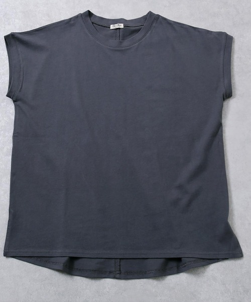 Rejoule(リジュール)の「フレンチスリーブTシャツ(Tシャツ/カットソー・レディース・ブラック/ブラウン系その他/オフホワイト/グリーン・FREE)」の13枚目の写真