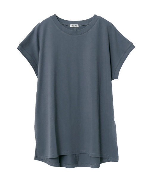 Rejoule(リジュール)の「フレンチスリーブTシャツ(Tシャツ/カットソー・レディース・ブラック/ブラウン系その他/オフホワイト/グリーン・FREE)」の12枚目の写真