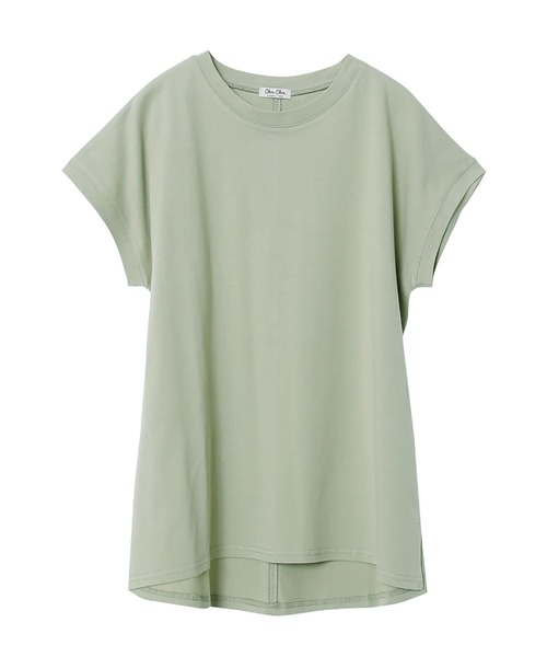 Rejoule(リジュール)の「フレンチスリーブTシャツ(Tシャツ/カットソー・レディース・ブラック/ブラウン系その他/オフホワイト/グリーン・FREE)」の8枚目の写真