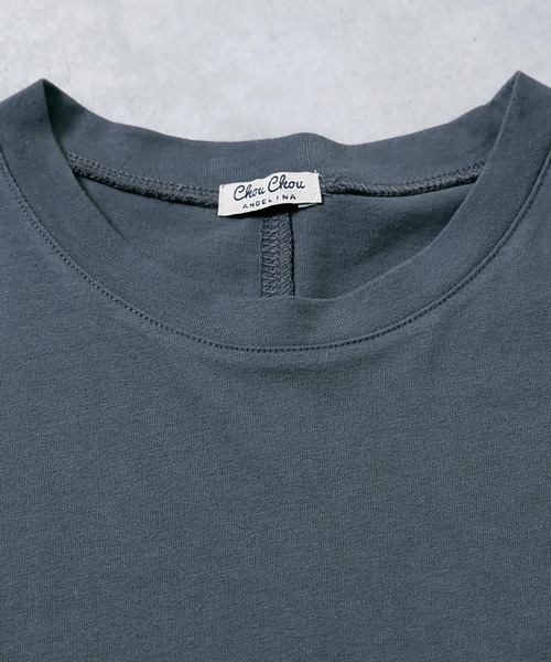 Rejoule(リジュール)の「フレンチスリーブTシャツ(Tシャツ/カットソー・レディース・ブラック/ブラウン系その他/オフホワイト/グリーン・FREE)」の20枚目の写真